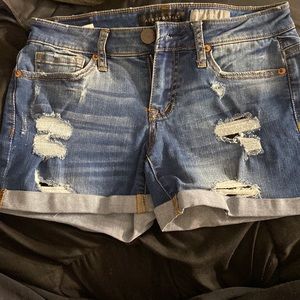 Aeropostale Midi Jean Shorts